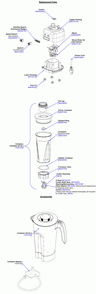 Part Location Diagram of 990037400 Hamilton Beach Ring Container, Base